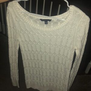 white sweater from American eagle